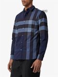  Sơ Mi Burberry Dài Tay Xanh Navy Ip 8011404 
