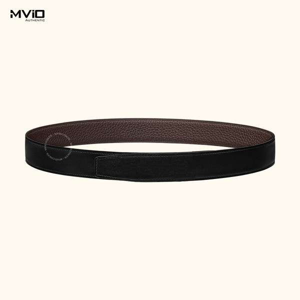  Belt Hermes Reversible Leather Strap Noir /Chocolate ( Đen/ Chocolate) 