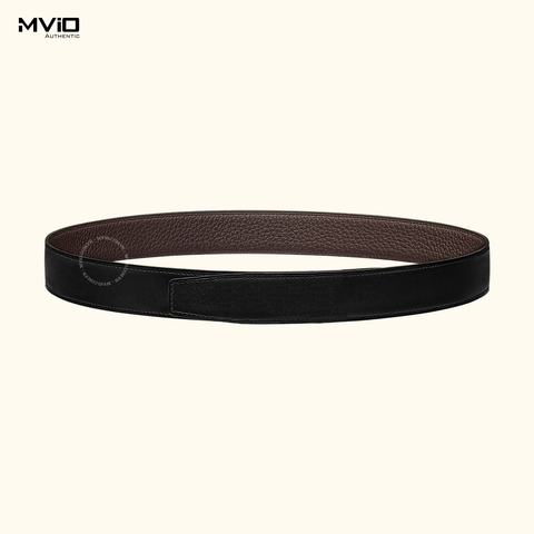  Belt Hermes Reversible Leather Strap Noir/Chocolate (Đen/Chocolate) 