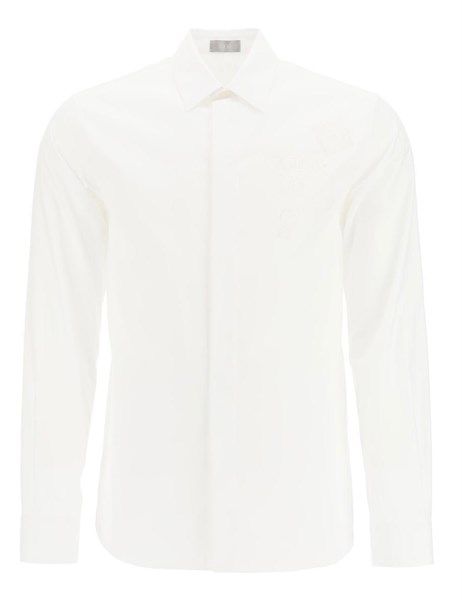  Sơ Mi Dior Thêu Hoạ Tiết Ngực 043C594A5021 