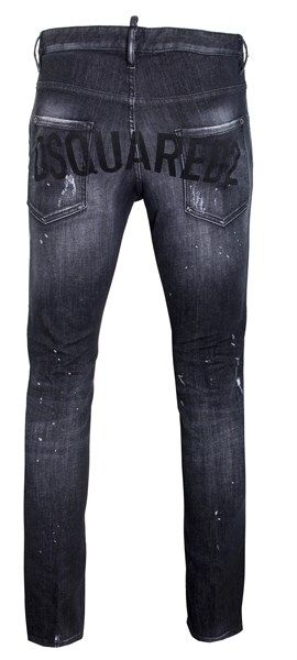  Jean Dsquared2 Ghi Skater Chữ Đen Túi Sau S71Lb0841 