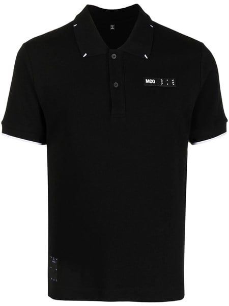  Polo Alexander Mcqueen Đen Tag MCQ Ngực 672656 RTT52 1000 