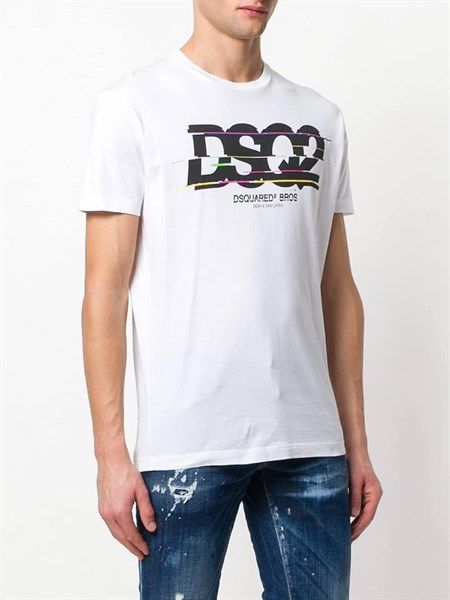  Phông Dsquared2 Trắng In Dsq2 S74Gd0424 