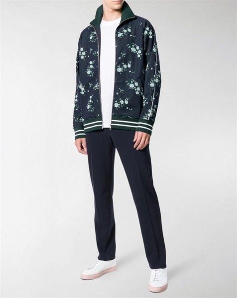  Áo Khóac Kenzo Nỉ Navy Thêu Hoa 5Bl7514Dd76 