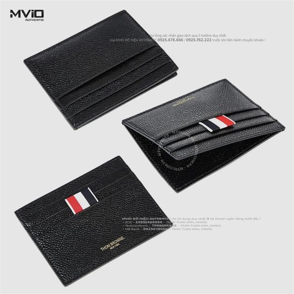  Holder Card Thom Browne Đen 2 Ngăn MJS221 AJ0058 100 