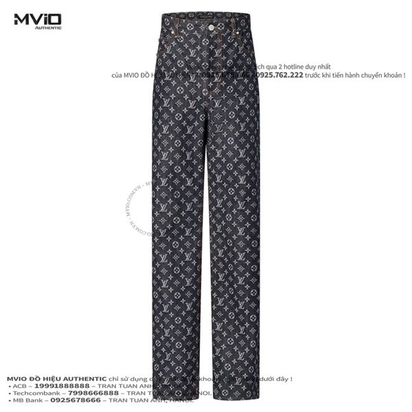  Jean Louis Vuitton Xanh Vân Monogram Trắng 1AFX30 