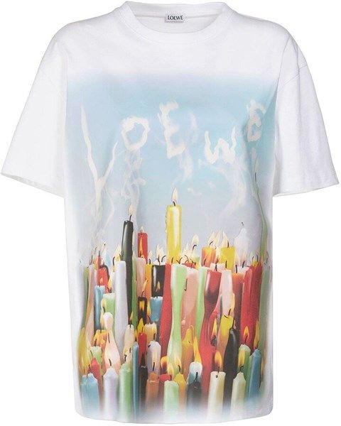  Phông Loewe Trắng Hoạ Tiết Candles S54I2X18 9990 