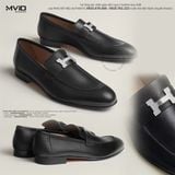 Loafer Hermes Đen Paris Khoá H Sliver H172368ZA02410 