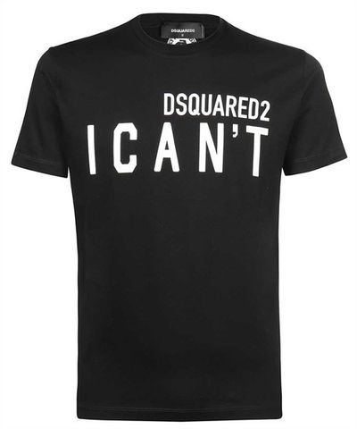  Phông Dsquared2 Đen Ican’t S74GD0859 