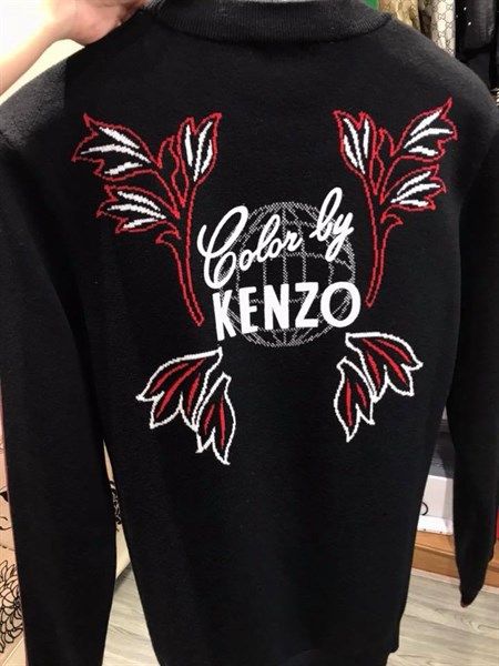  Len Kenzo Đen Hoa Đỏ Lưng Color By 5Pu2303Ca 