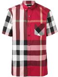  Sơ Mi Burberry Cộc Tay Đỏ 4046484 