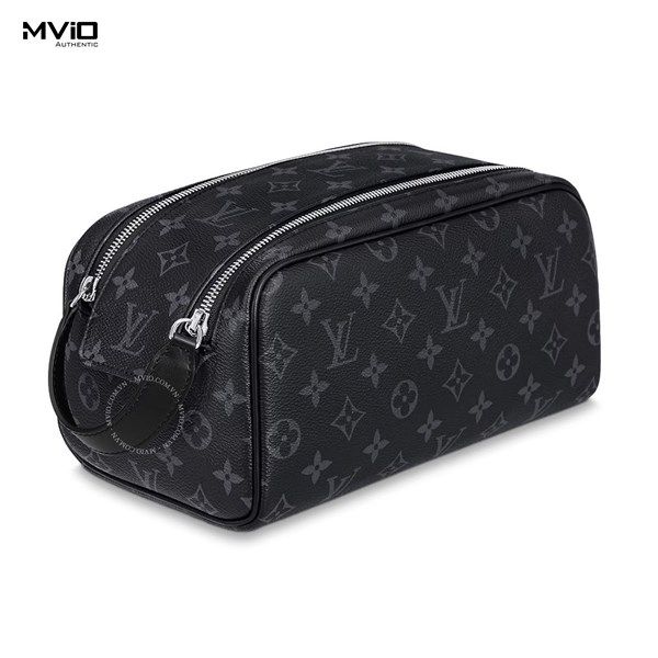 Louis Vuitton Monogram Dopp Kit Toilet Pouch, Black