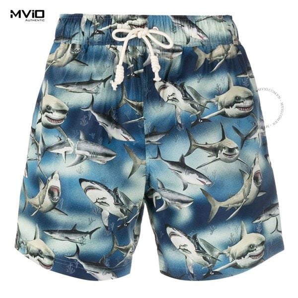  Short Palm Angles Xanh Gió Hoạ Tiết Shark PMFD002S23 FAB0064510 