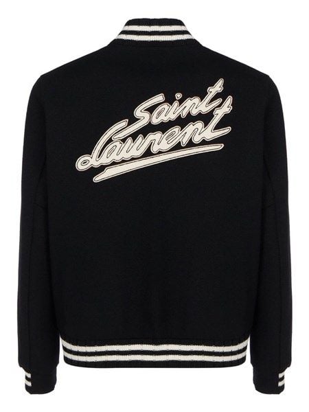  Áo Khoác Saint Laurent Teddy Chữ Nổi Mặt Sau 625918Y18Ow1000 