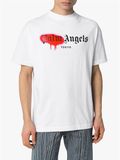  Phông Palm Angels Trắng Chữ Đỏ Pmaa001S204 130590120 