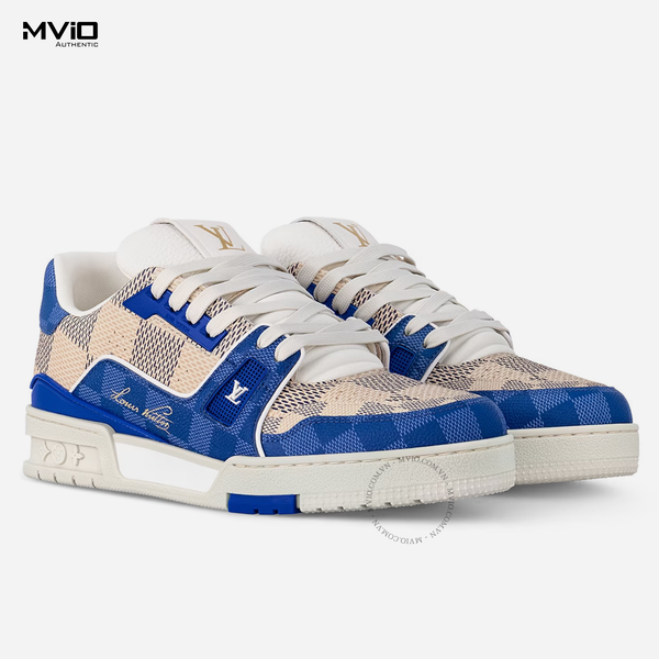  Sneaker Louis Vuitton Trainer Xanh Blue Damier 1AC57R 