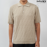  Polo Fendi Be Vân FF Dệt Kim EZC410 AUWO F0B9Y 