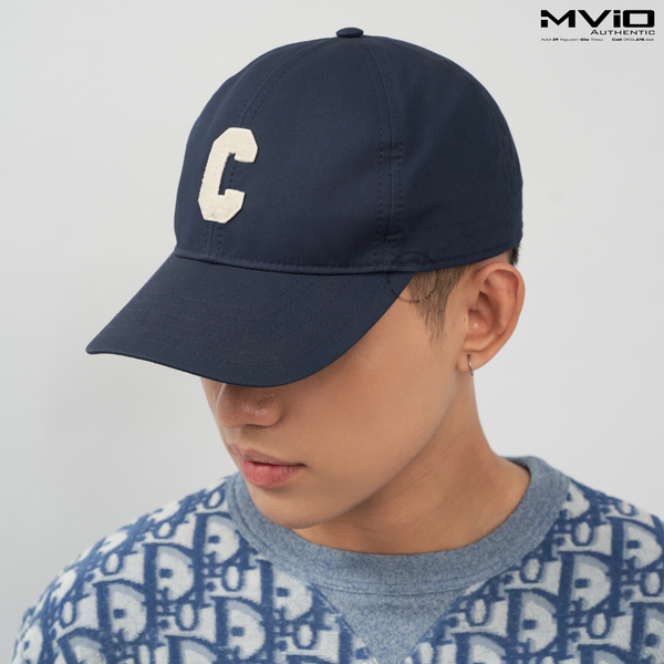  Mũ Celine Xanh Chữ C Trắng Thêu 2AUY8969P 07MJ 