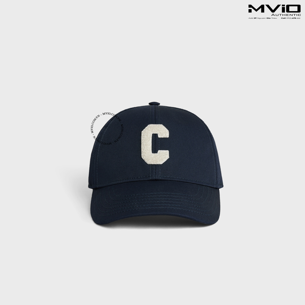  Mũ Celine Xanh Chữ C Trắng Thêu 2AUY8969P 07MJ 