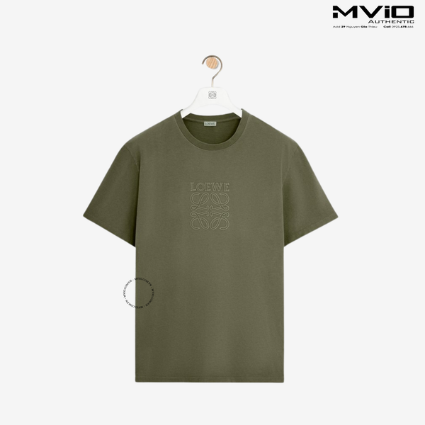  Phông Loewe Xanh Green Logo Thêu Ngực H526Y22XBN 4160 