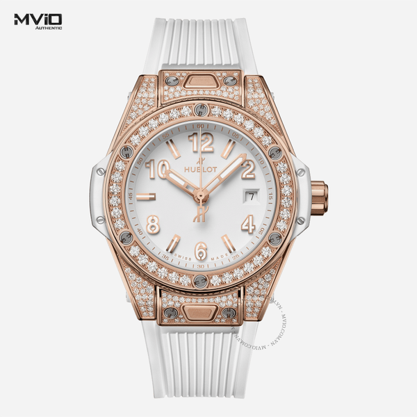  ĐỒNG HỒ HUBLOT BIG BANG ONE CLICK KING GOLD WHITE PAVE 485.OE.2080.RW.1604 