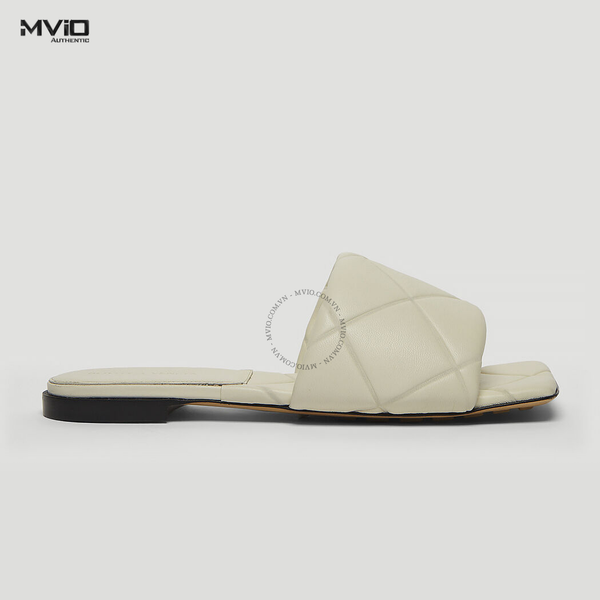  Sandal Bottega Veneta Trắng Be 