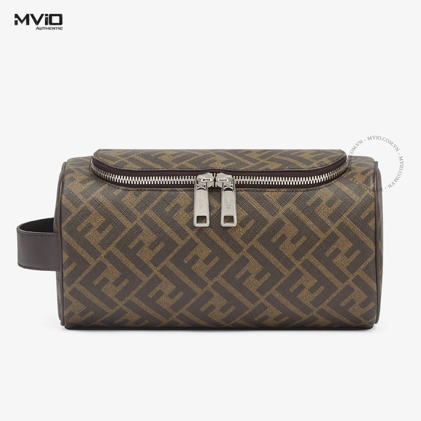  Túi Fendi Dopp Kit Nâu Vân FF 7N0121 ALF7 F19KW 