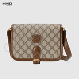  Túi Gucci Đeo Chéo Nâu Vân Mono 3 Ngăn 67162092TCG 8563 