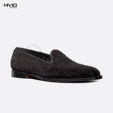  Loafer Dior Đen Nhung Vân Oblique Nổi 3LO121ZKA 969 