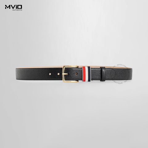  Belt Thom Browne Đen Khoá Gold MCX039A00198 