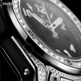  ĐỒNG HỒ HUBLOT BIG BANG ONE CLICK STEEL PAVE DÂY CAO SU ĐEN 485.SX.1170.RX.1604 