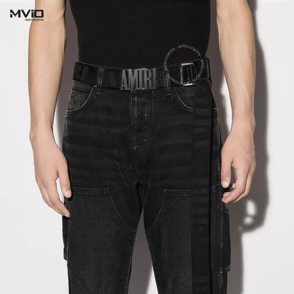  Belt Amiri Đen Vải Ps22Mal02 006 