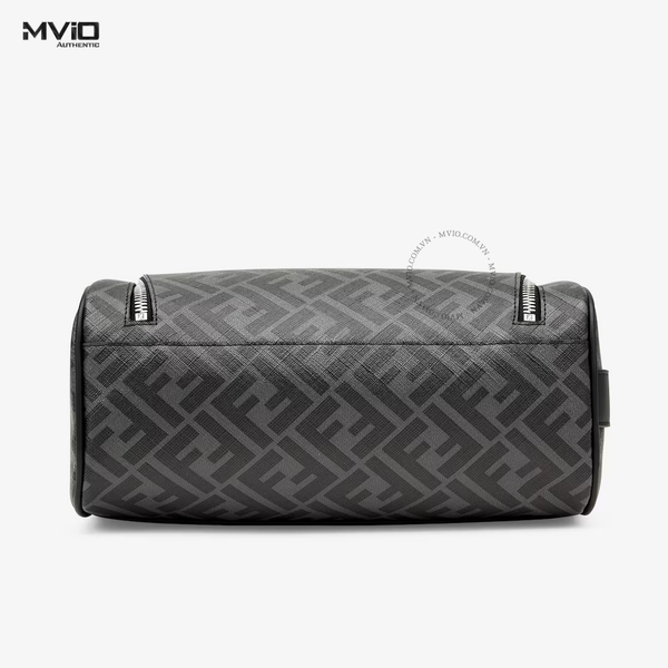  TÚI FENDI DOPP KIT ĐEN XÁM VÂN FF 7N0121 A8V3 F0GXN 