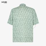 SƠ MI FENDI CỘC TAY XANH GREEN VÂN FF FS0795AR62F1MTQ 