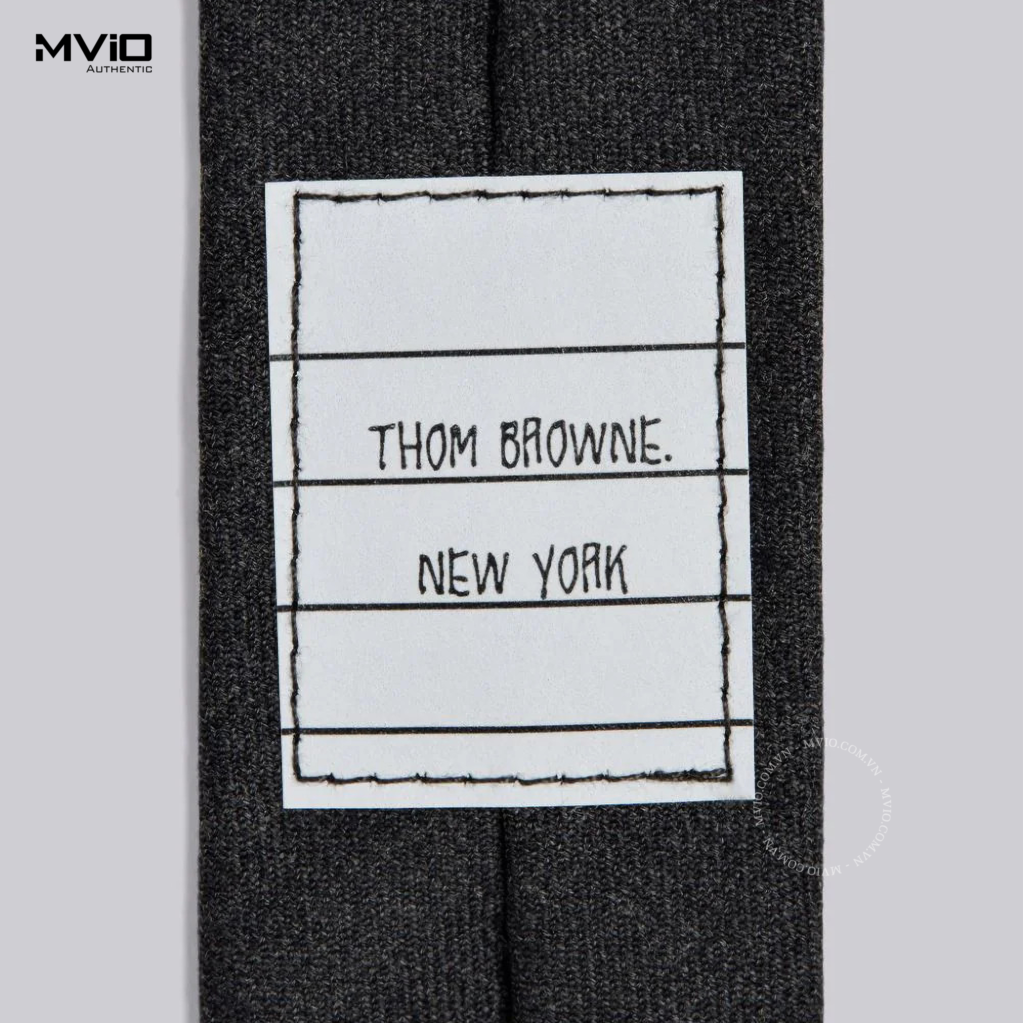  Caravat Thom Browne Grey Kẻ MNL021AF0147 