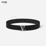  Belt Louis Vuitton Đen Monogram Mặt LV Khuyết M8504V 