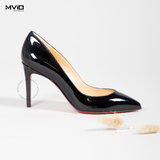  High Ginger Louboutin Đen Pigalle 85 