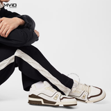  Sneaker Louis Vuitton Trắng Vân Monogram Viền Nâu 1ACWGR 