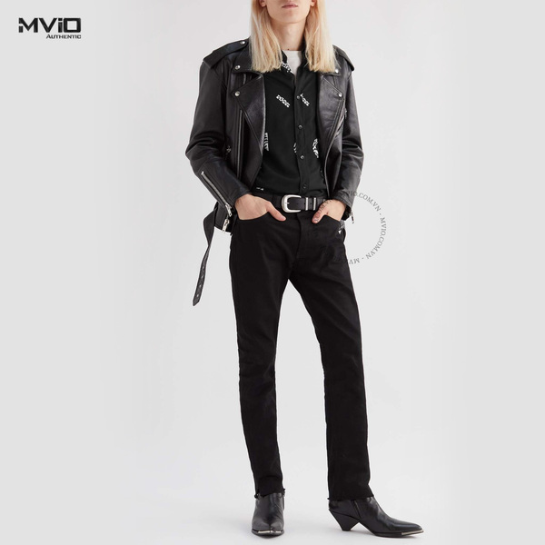  Sơ Mi Celine Đen Dài Tay Nhiều Chữ 2C813731T38CE 