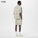  SƠ MI LOUIS VUITTON LỤA CỘC TAY MONOGRAM MÀU 1AFQ24 