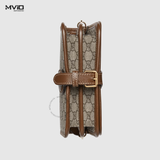  Túi Gucci Đeo Chéo Nâu Vân Mono 3 Ngăn 67162092TCG 8563 