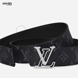  Belt Louis Vuitton Đen Monogram Mặt LV Khuyết M8504V 