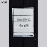  Caravat Thom Browne Navy Kẻ MNL021A 00626 415 