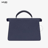  Túi Fendi Navy Da Bê Tay Xách Khoá Sliver Xoay 7VA530AFC3 F1F14 