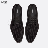  LOAFER DIOR ĐEN NHUNG VÂN OBLIQUE NỔI 3LO121ZKA 969 