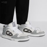  SNEAKER DIOR B57 MID TOP XÁM CD OBLIQUE 3SH141ZXU 86042 