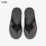  Dép Fendi Đen Kẹp Ngón Tag FF Gold 7Y1606 69FF0QA1 