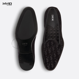  LOAFER DIOR ĐEN NHUNG VÂN OBLIQUE NỔI 3LO121ZKA 969 