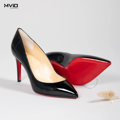  High Ginger Louboutin Đen Pigalle 85 