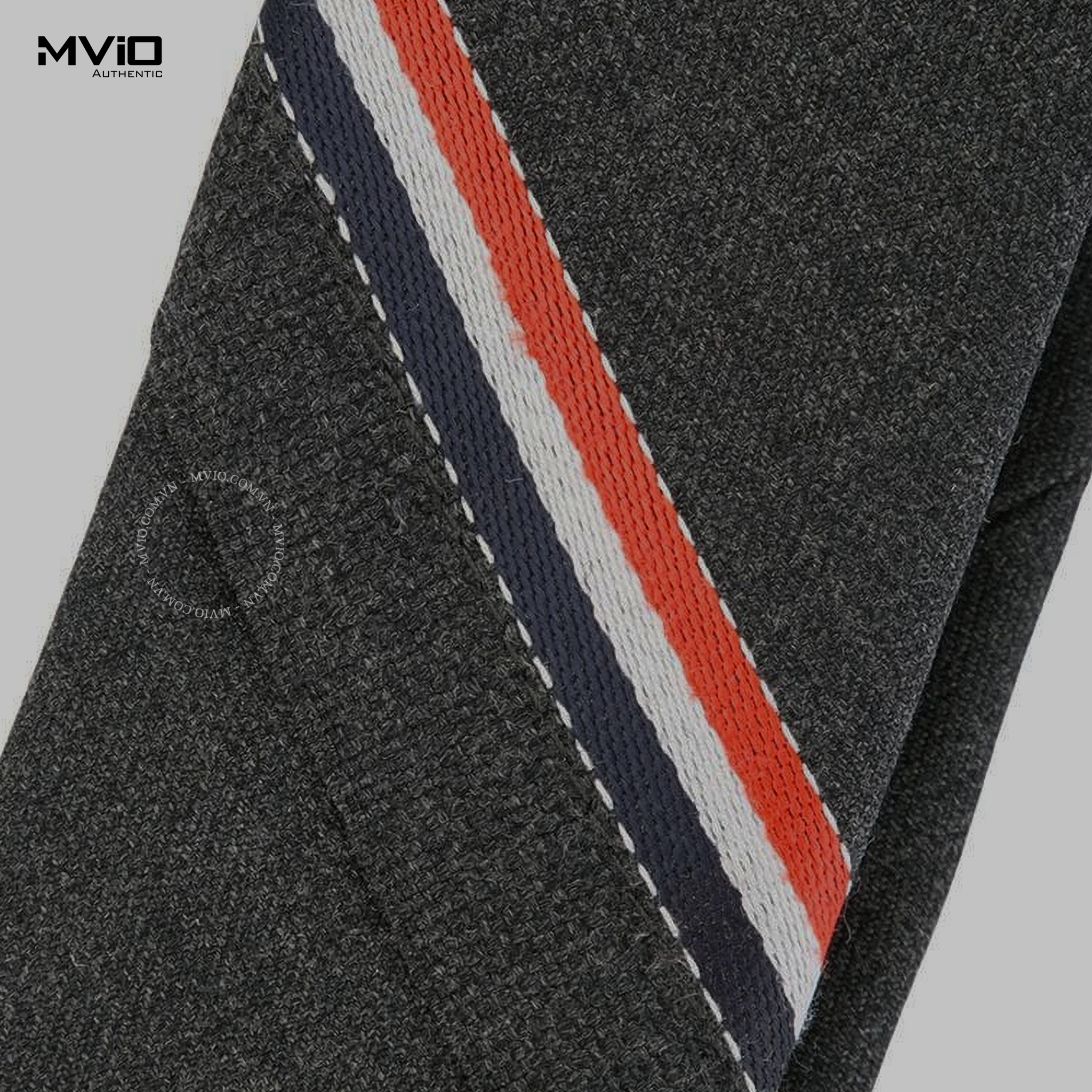  Caravat Thom Browne Grey Kẻ MNL021AF0147 
